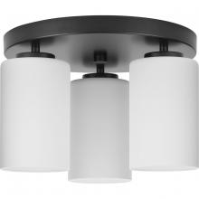 Progress P350238-31M - Cofield Collection 12 in. Three-Light Matte Black Transitional Flush Mount