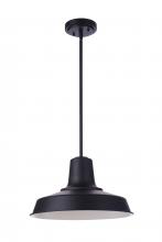 Craftmade ZA5701-MN - Briscoe 1 Light 15" Outdoor Pendant in Midnight