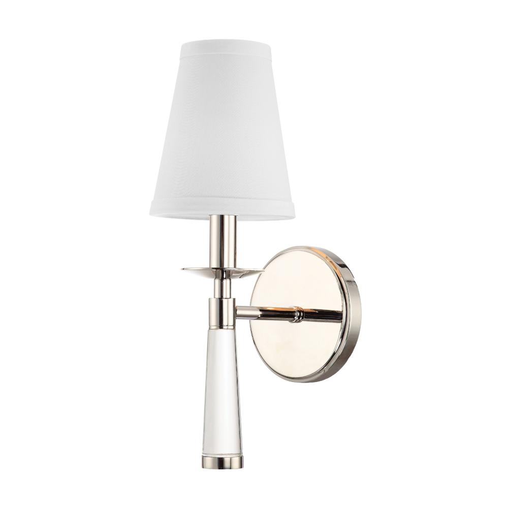 Baxter 1 Light Polished Nickel Sconce