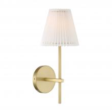 Crystorama GAM-71001-AG - Gamma 1 Light Aged Brass Sconce