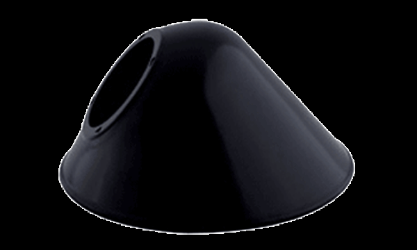 DECORATIVE ANGLED CONE SHADE FOR GNLED GOOSENECK BLACK