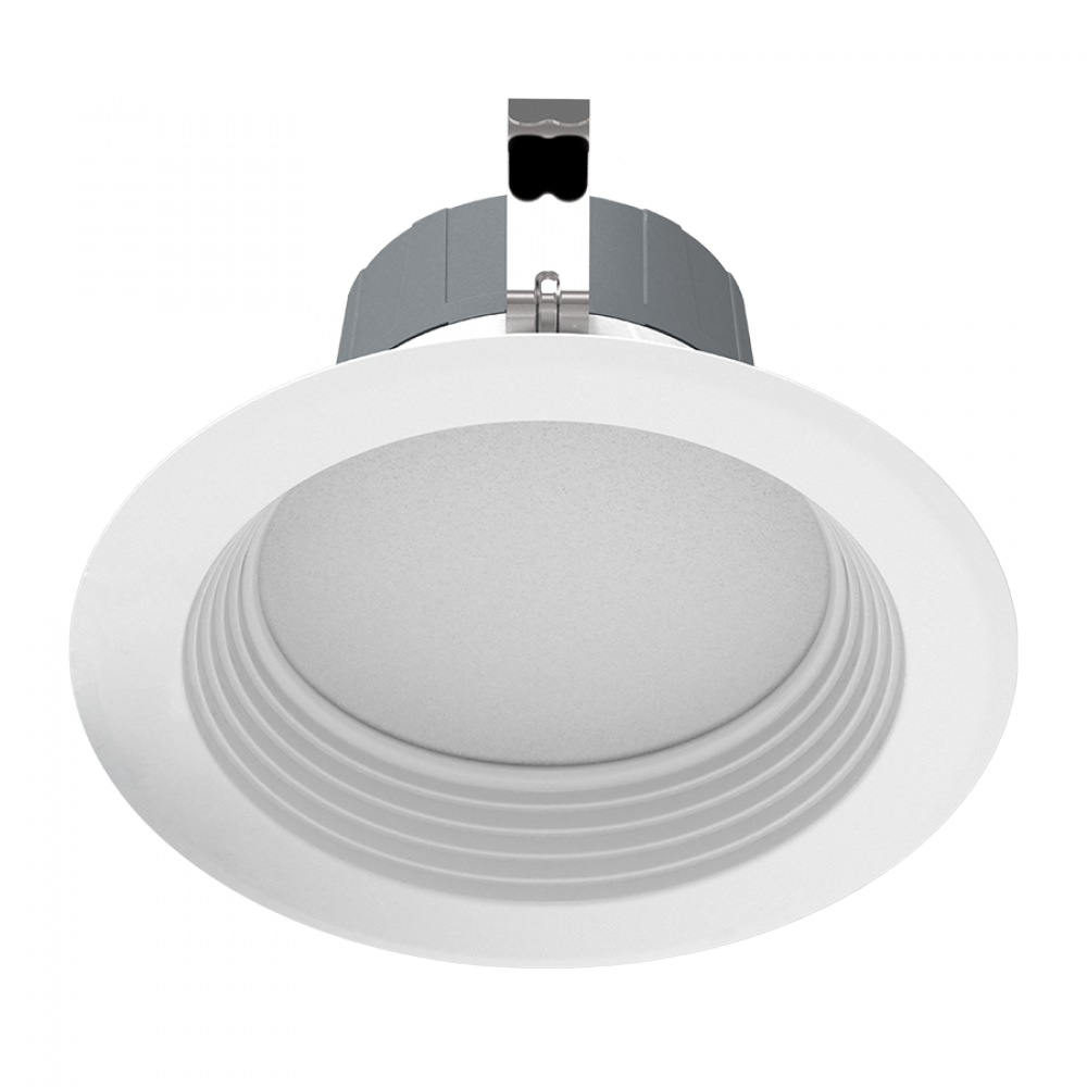 RETROFIT DOWNLIGHTS 715 LUMENS RETROFIT DOWNLIGHT 8W 4 INCHES ROUND 90CRI 5000K 120V WHITE BAFFLE