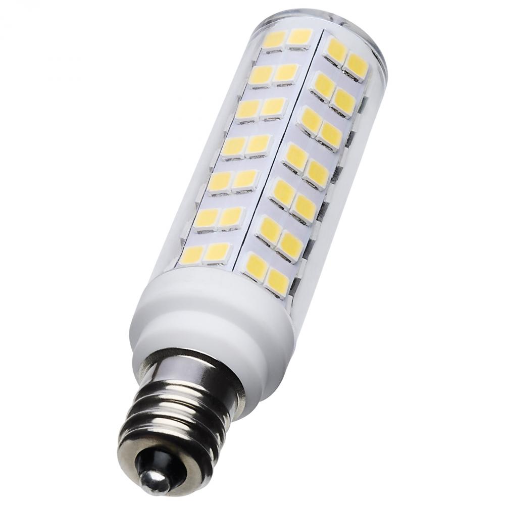 6.5 Watt T6 LED; Clear Finish; E12 Base; 5000K; 120 Volt