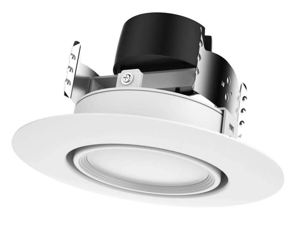 9 watt LED Directional Retrofit Downlight - Gimbaled; 4"; 2700K; 90' Beam spread; 120 volts;