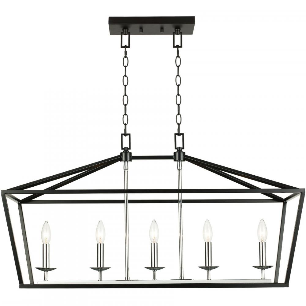 Lacey 12" Pendant Style Cage Chandelier