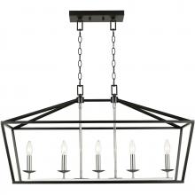 Trans Globe 10263 BK-PC - Lacey 12" Pendant Style Cage Chandelier