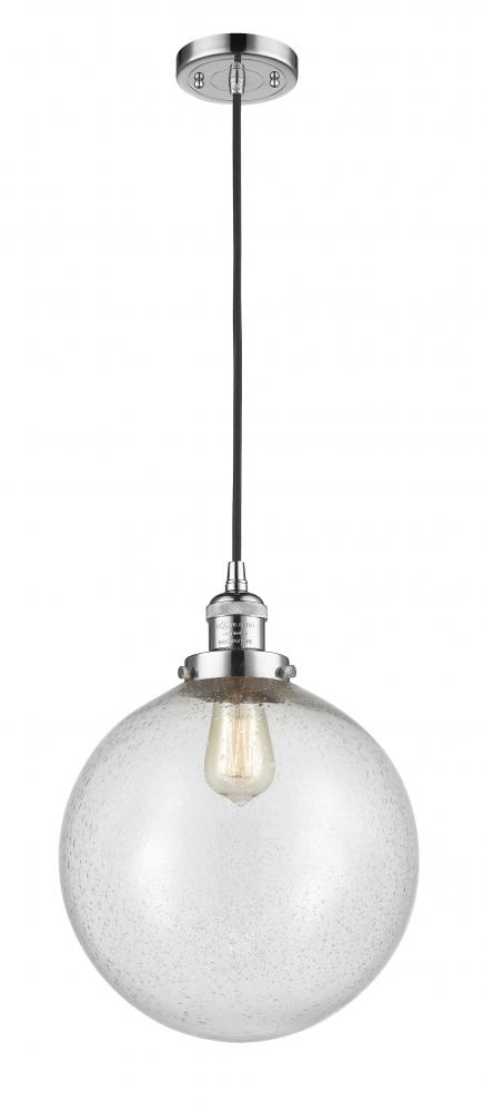 Beacon - 1 Light - 12 inch - Polished Chrome - Cord hung - Mini Pendant