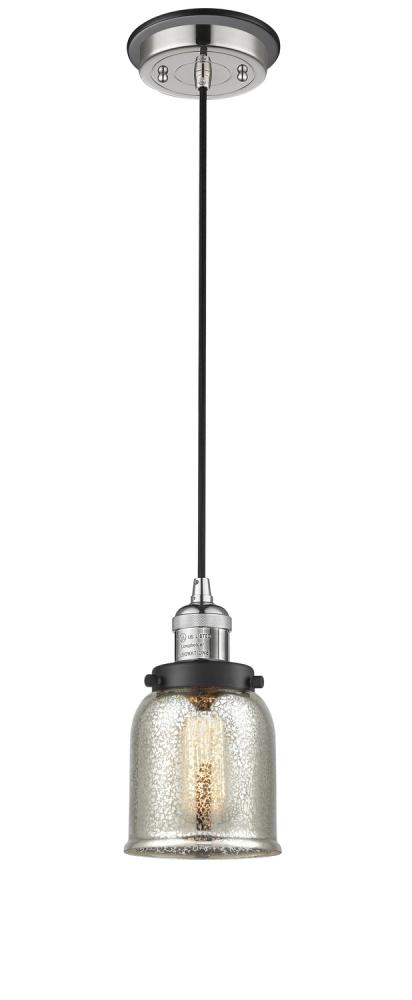 Bell - 1 Light - 5 inch - Polished Nickel - Cord hung - Mini Pendant