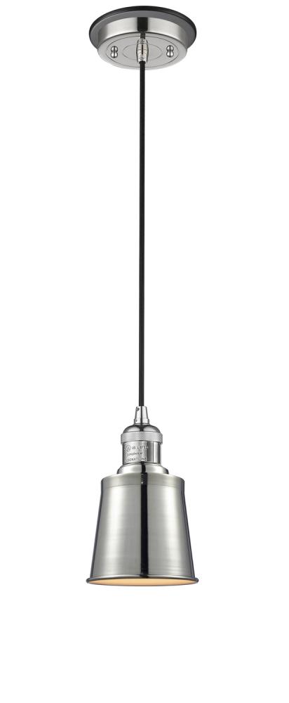 Addison - 1 Light - 5 inch - Polished Nickel - Cord hung - Mini Pendant