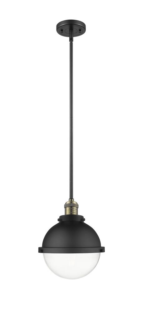 Hampden - 1 Light - 9 inch - Black Antique Brass - Stem Hung - Mini Pendant