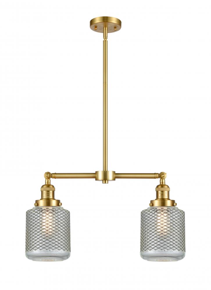 Stanton - 2 Light - 23 inch - Satin Gold - Stem Hung - Island Light