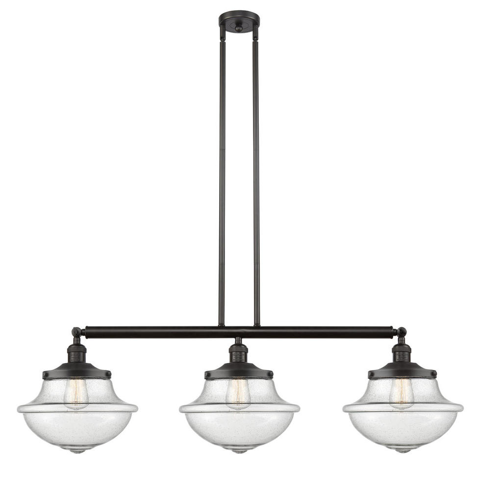 Oxford - 3 Light - 42 inch - Oil Rubbed Bronze - Stem Hung - Island Light