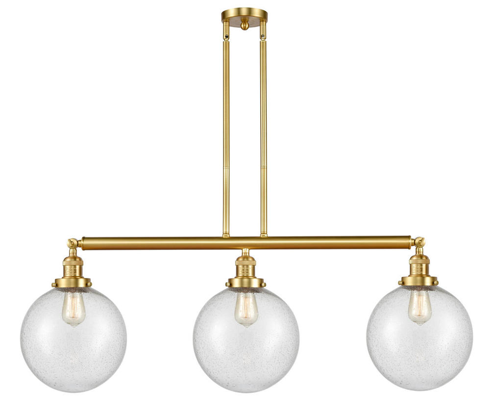 Beacon - 3 Light - 42 inch - Satin Gold - Stem Hung - Island Light