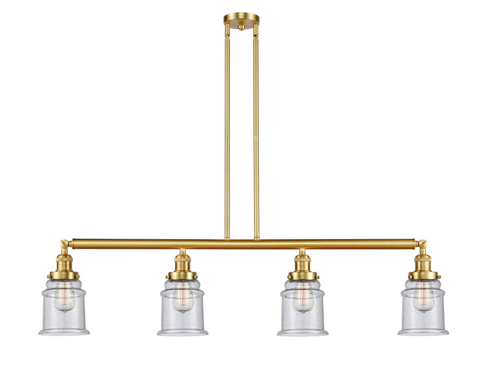 Canton - 4 Light - 51 inch - Satin Gold - Stem Hung - Island Light