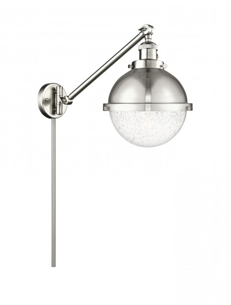 Hampden - 1 Light - 9 inch - Brushed Satin Nickel - Swing Arm