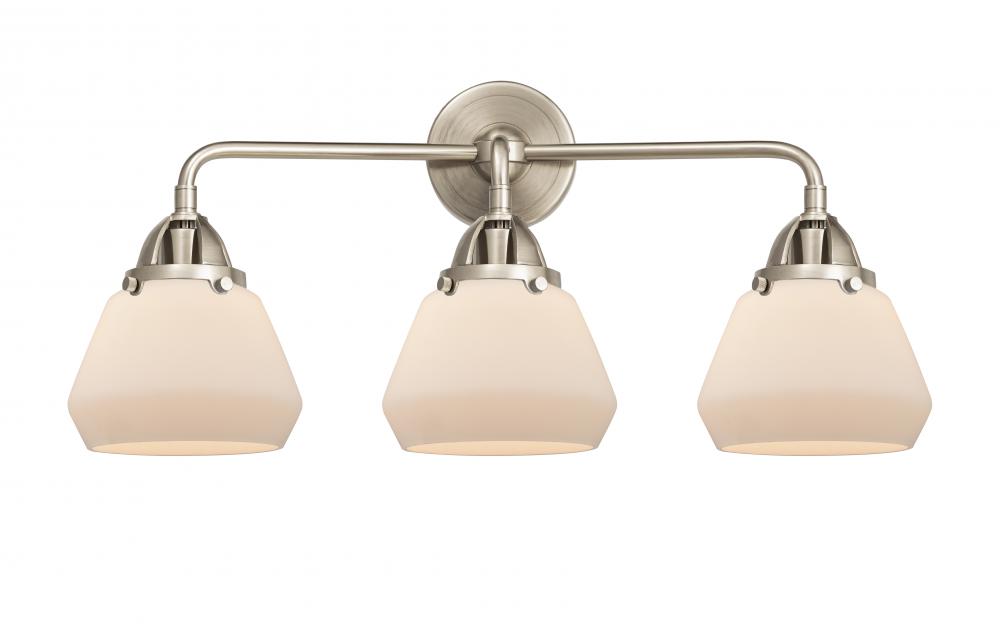 Fulton - 3 Light - 25 inch - Brushed Satin Nickel - Bath Vanity Light