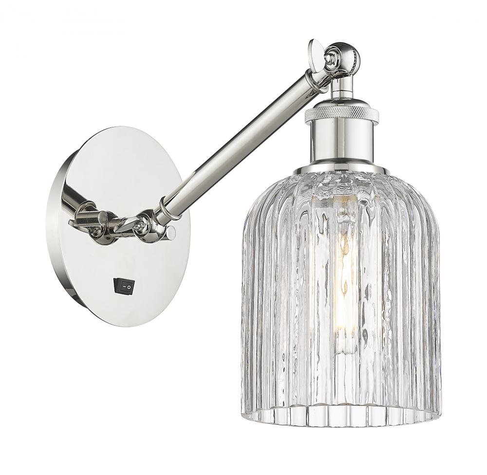 Bridal Veil - 1 Light - 5 inch - Polished Nickel - Sconce