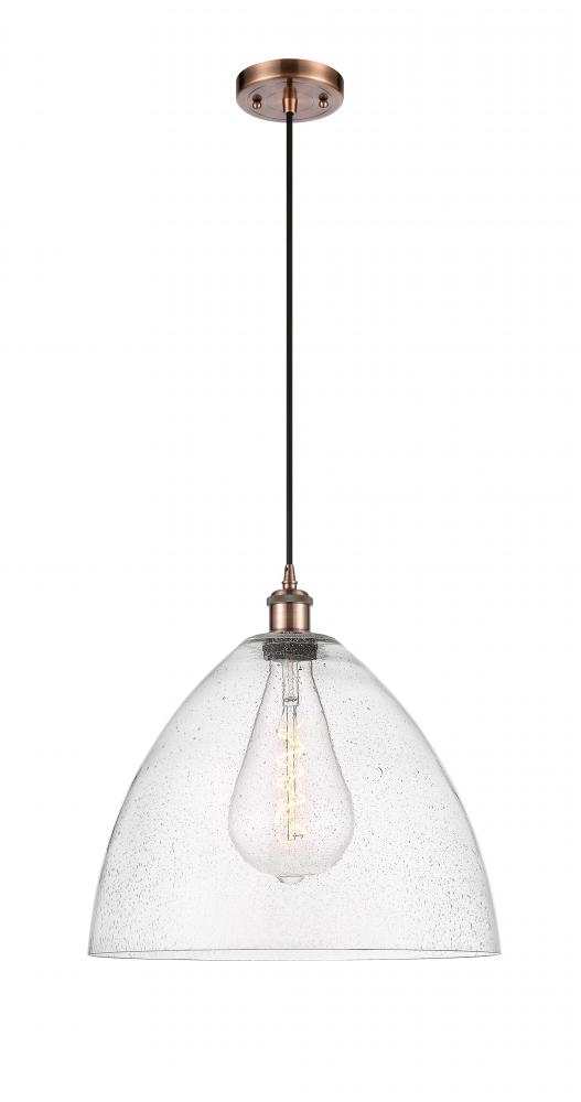 Bristol - 1 Light - 16 inch - Antique Copper - Cord hung - Pendant