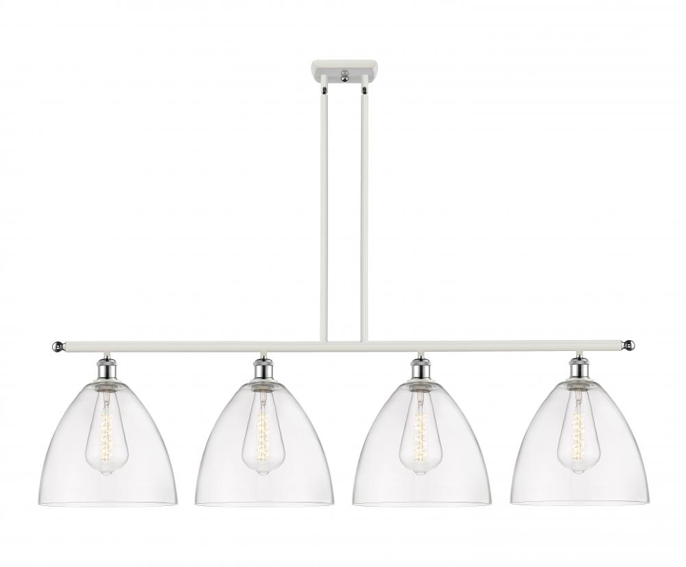 Bristol - 4 Light - 50 inch - White Polished Chrome - Cord hung - Island Light