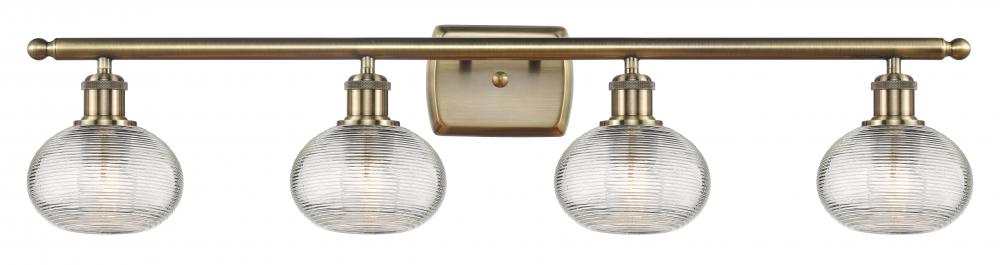 Ithaca - 4 Light - 36 inch - Antique Brass - Bath Vanity Light