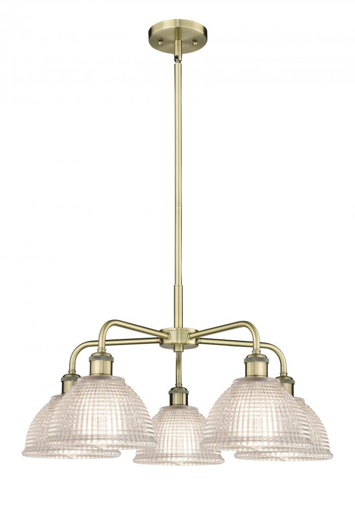 Arietta - 5 Light - 26 inch - Antique Brass - Chandelier