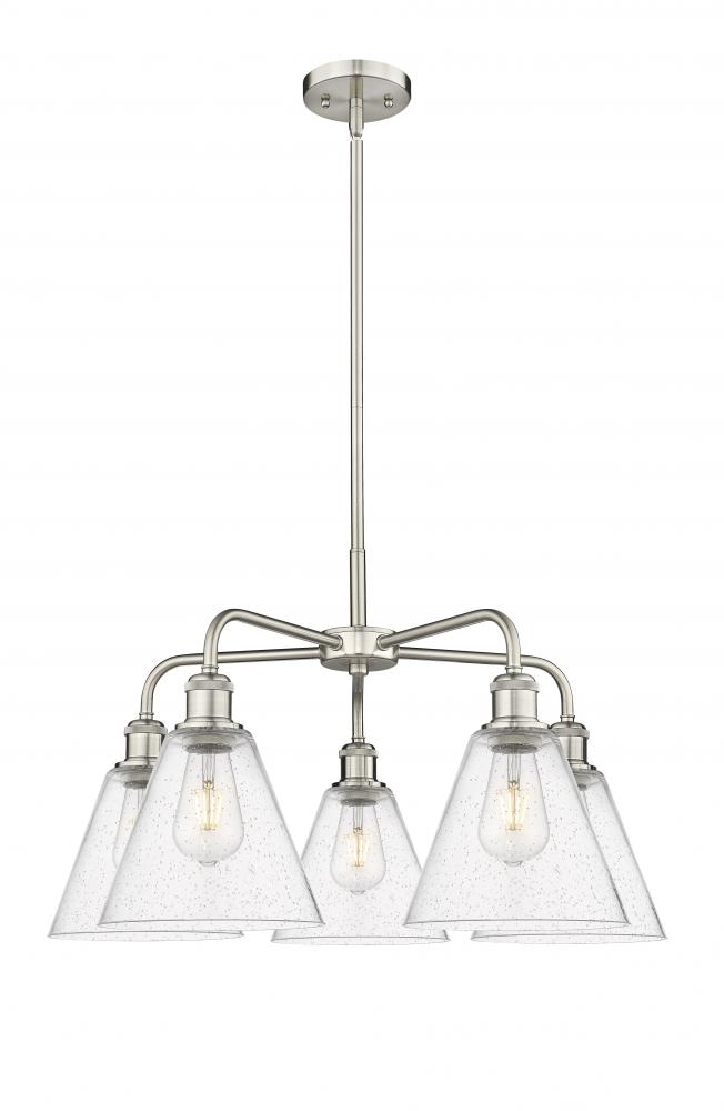 Berkshire - 5 Light - 26 inch - Satin Nickel - Chandelier