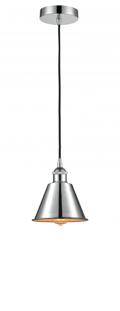 Edison - 1 Light - 7 inch - Polished Chrome - Mini Pendant