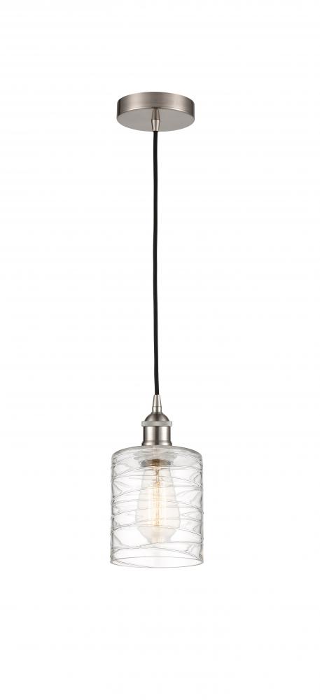 Cobbleskill - 1 Light - 5 inch - Brushed Satin Nickel - Cord hung - Mini Pendant