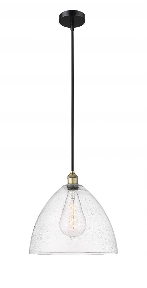 Bristol - 1 Light - 16 inch - Black Antique Brass - Cord hung - Pendant