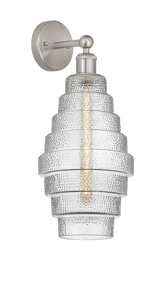 Cascade - 1 Light - 8 inch - Satin Nickel - Sconce