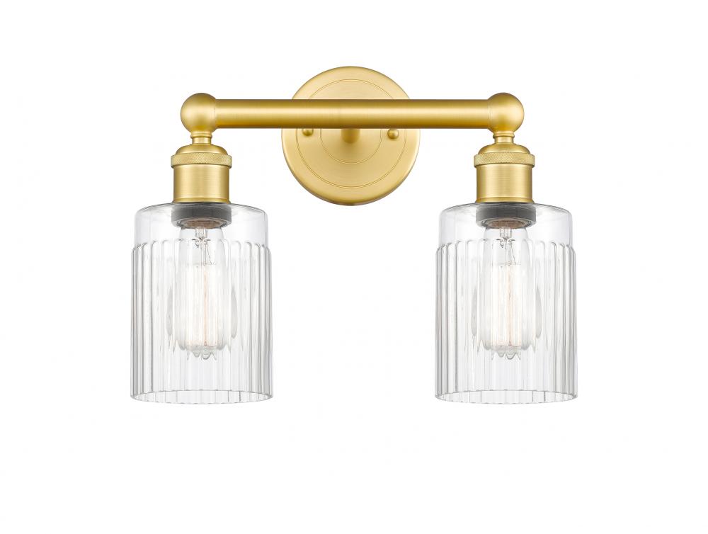 Hadley - 2 Light - 14 inch - Satin Gold - Bath Vanity Light