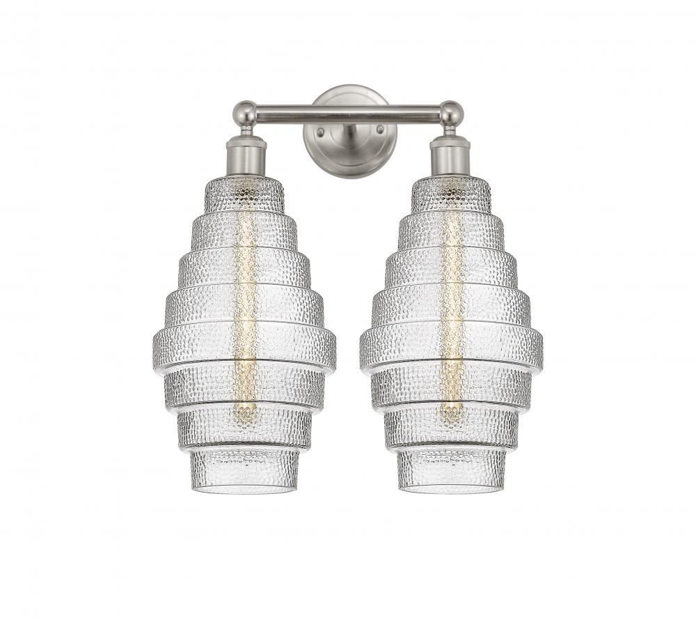 Cascade - 2 Light - 17 inch - Satin Nickel - Bath Vanity Light