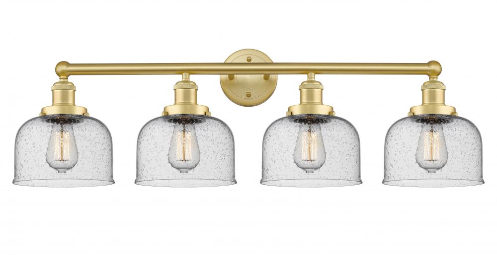 Bell - 4 Light - 35 inch - Satin Gold - Bath Vanity Light