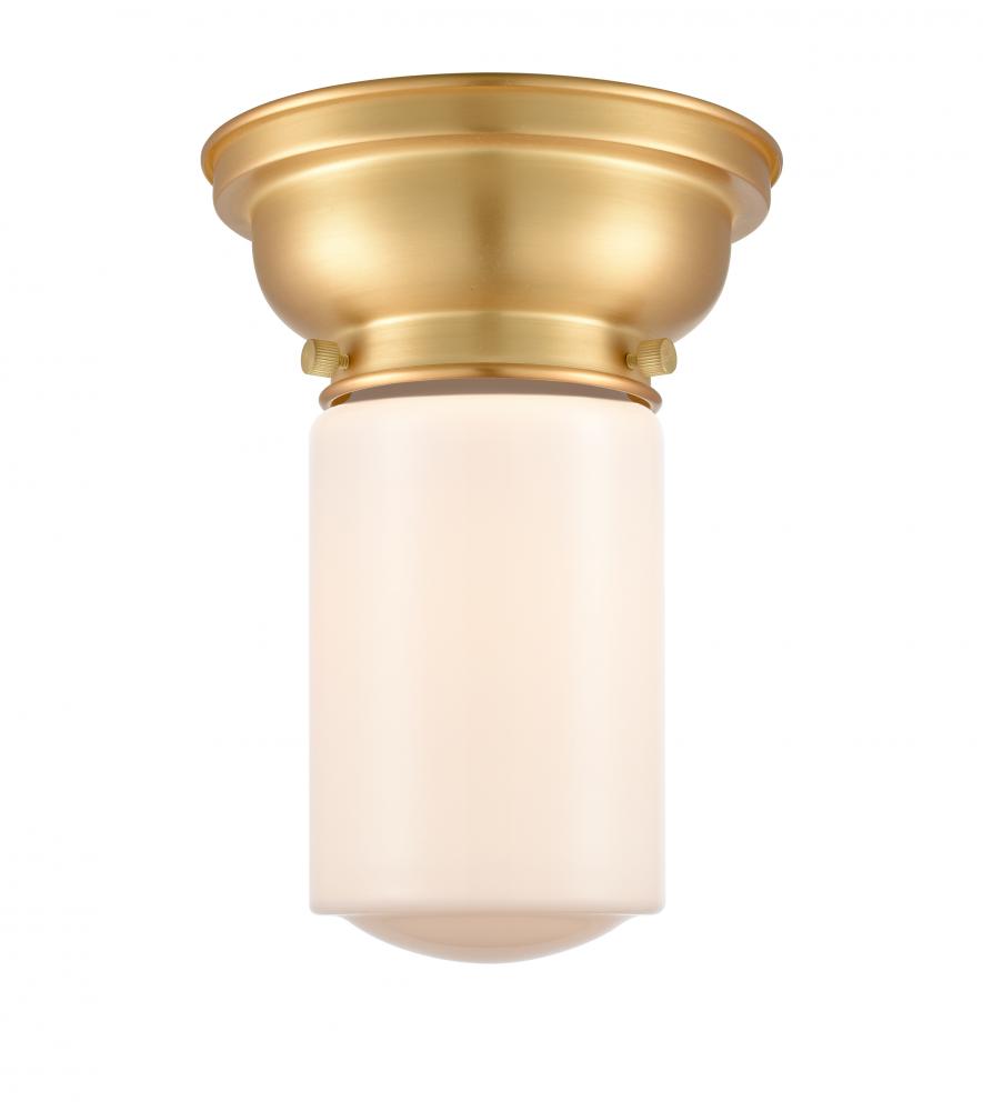 Dover - 1 Light - 6 inch - Satin Gold - Flush Mount