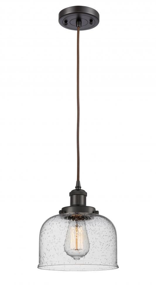 Bell - 1 Light - 8 inch - Oil Rubbed Bronze - Cord hung - Mini Pendant