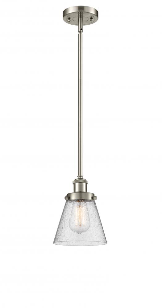 Cone - 1 Light - 6 inch - Brushed Satin Nickel - Mini Pendant