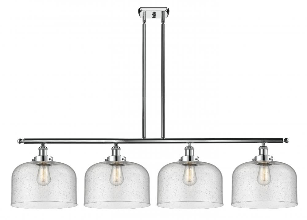 Bell - 4 Light - 48 inch - Polished Chrome - Stem Hung - Island Light