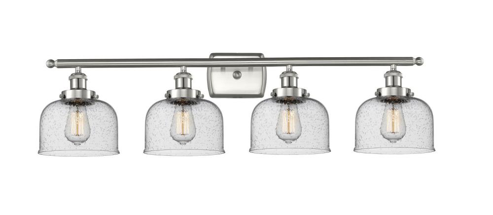 Bell - 4 Light - 38 inch - Brushed Satin Nickel - Bath Vanity Light