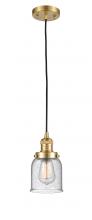 Innovations Lighting 201C-SG-G54-LED - Bell - 1 Light - 5 inch - Satin Gold - Cord hung - Mini Pendant