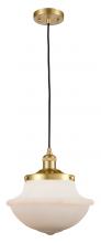 Innovations Lighting 201C-SG-G541-LED - Oxford - 1 Light - 12 inch - Satin Gold - Cord hung - Mini Pendant