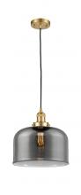 Innovations Lighting 201C-SG-G73-L-LED - Bell - 1 Light - 12 inch - Satin Gold - Cord hung - Mini Pendant