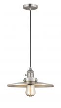  201CSW-SN-MFR-SN-12-LED - Appalachian - 1 Light - 12 inch - Brushed Satin Nickel - Cord hung - Mini Pendant