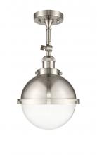 Innovations Lighting 201F-SN-HFS-82-SN-LED - Hampden - 1 Light - 9 inch - Brushed Satin Nickel - Semi-Flush Mount