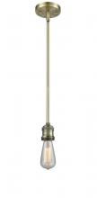 Innovations Lighting 201S-AB-LED - Bare Bulb - 1 Light - 2 inch - Antique Brass - Stem Hung - Mini Pendant