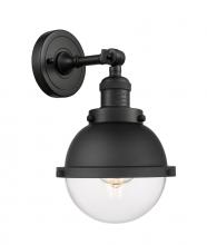 Innovations Lighting 203-BK-HFS-62-BK-LED - Hampden - 1 Light - 7 inch - Matte Black - Sconce