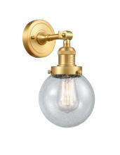 Innovations Lighting 203-SG-G204-6-LED - Beacon - 1 Light - 6 inch - Satin Gold - Sconce