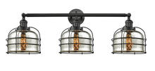 Innovations Lighting 205-BK-G78-CE - Bell Cage - 3 Light - 34 inch - Matte Black - Bath Vanity Light