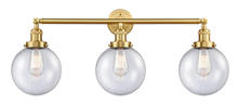 Innovations Lighting 205-SG-G204-8-LED - Beacon - 3 Light - 32 inch - Satin Gold - Bath Vanity Light