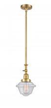 Innovations Lighting 206-SG-G534-LED - Oxford - 1 Light - 7 inch - Satin Gold - Stem Hung - Mini Pendant