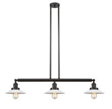 Innovations Lighting 213-OB-G1-LED - Halophane - 3 Light - 41 inch - Oil Rubbed Bronze - Stem Hung - Island Light